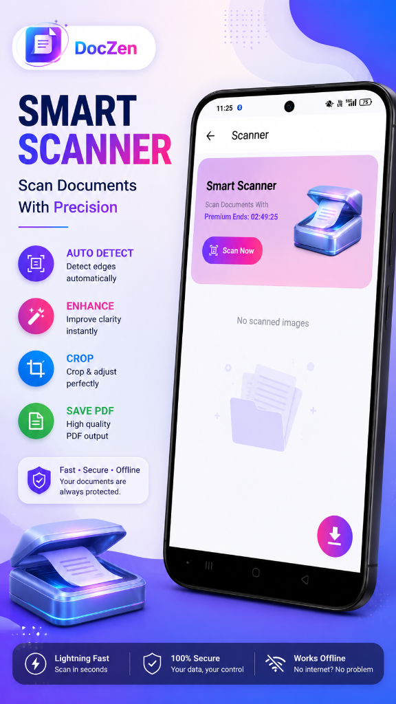 DocZen Scanner Screen